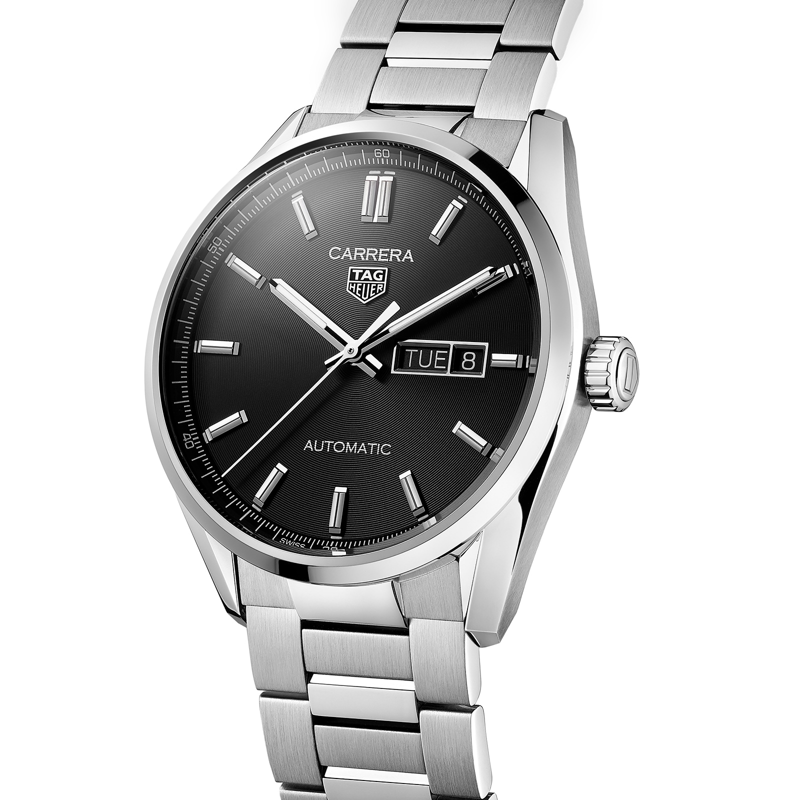 TAG Heuer Carrera Three-Hand Day-Date 41mm Automatic Mens Watch ...