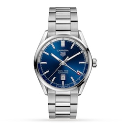 17381954 - Carrera Three-Hand Twin-Time 41mm Automatic Mens Watch