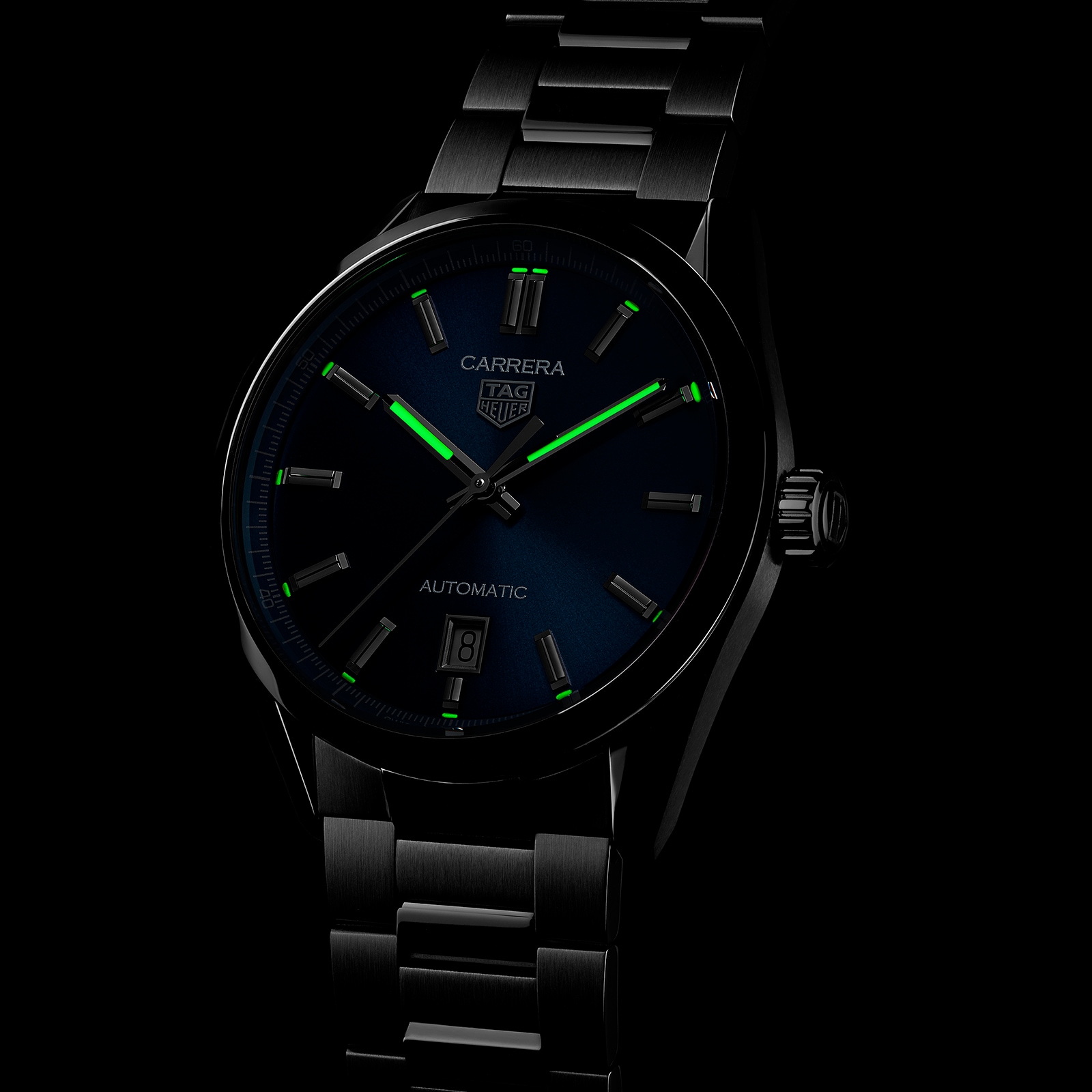 TAG Heuer Carrera Three-Hand Date 39mm Automatic Mens Watch