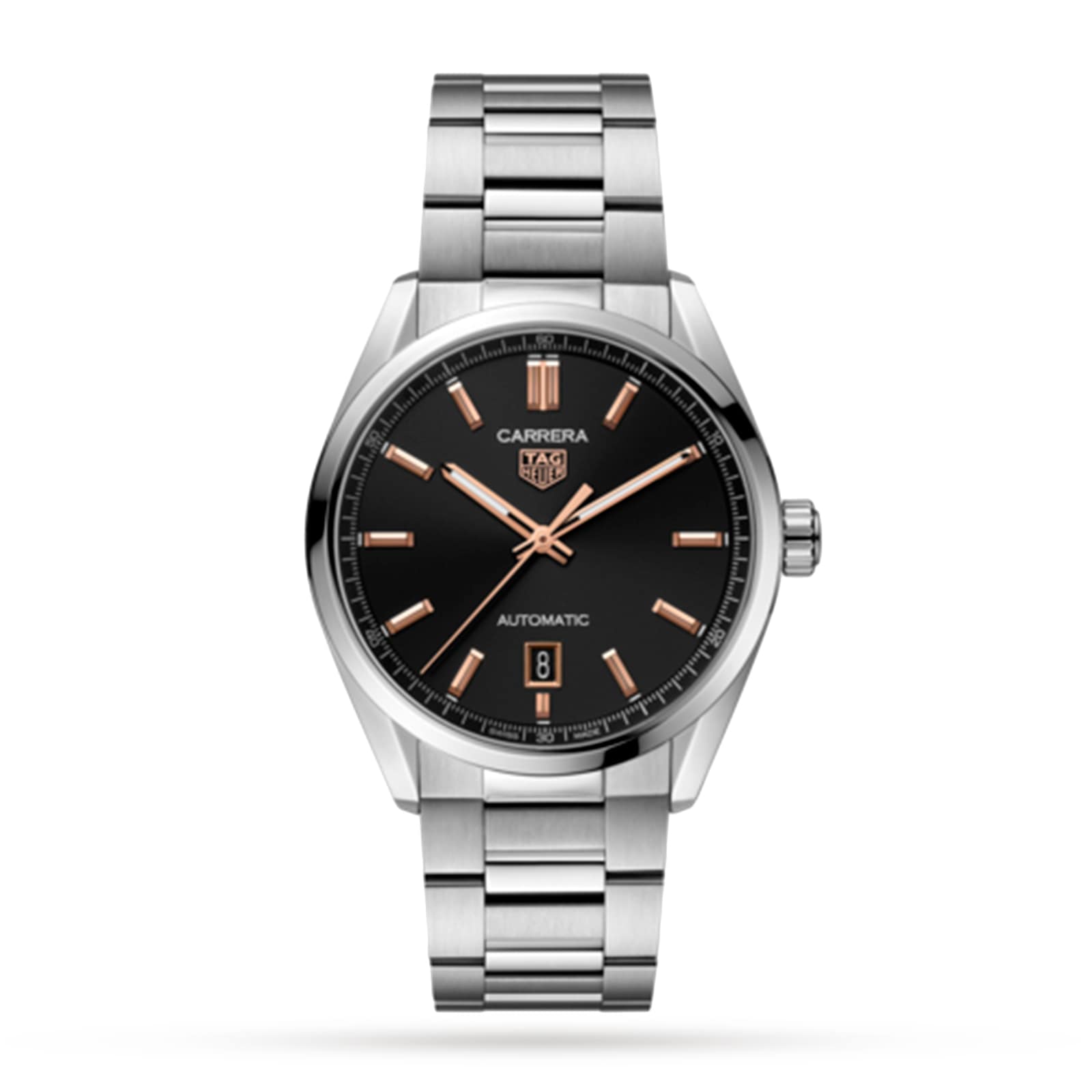 TAG Heuer Carrera Three Hand 39mm Automatic Mens Watch WBN2113.BA0639 Watches Of Switzerland UK