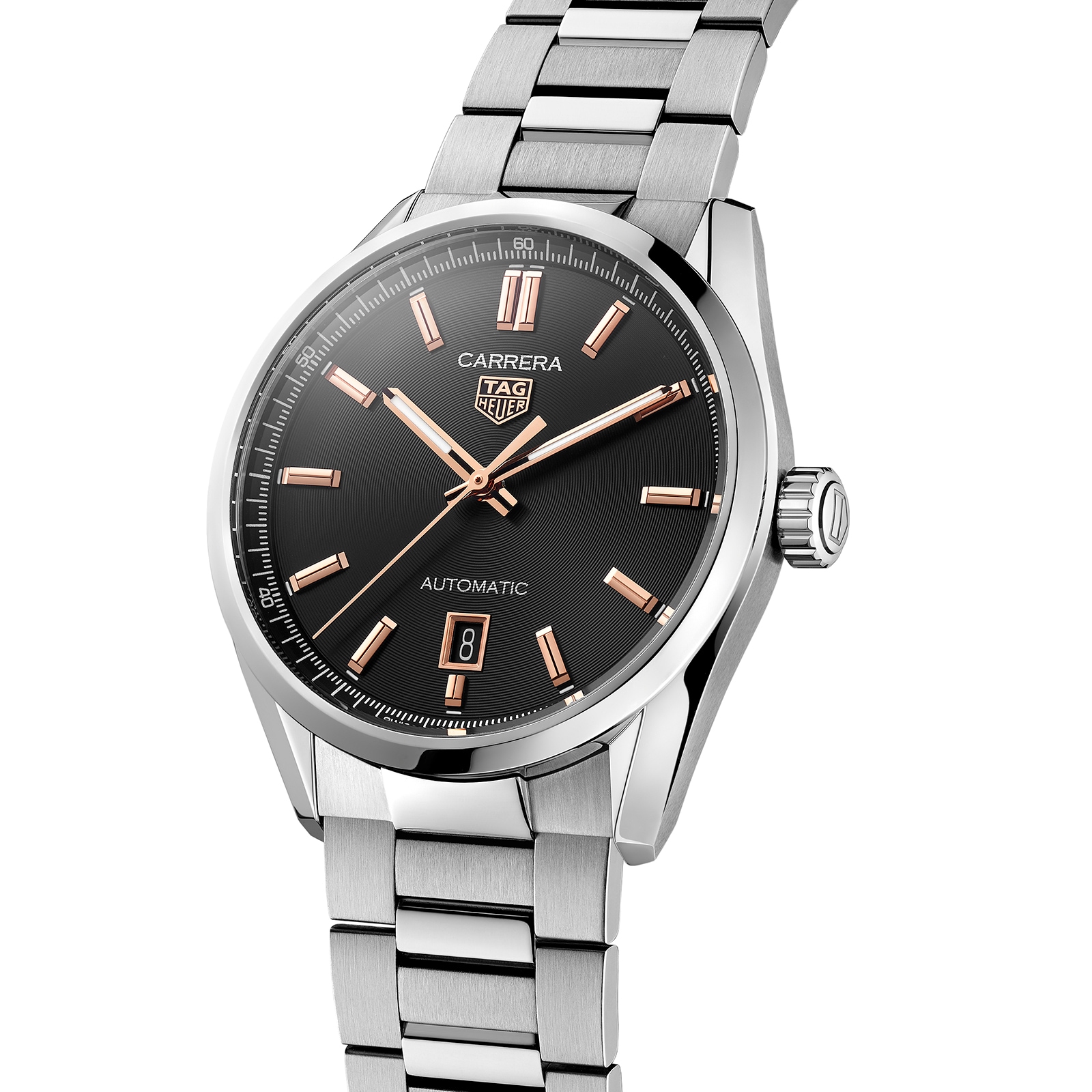 TAG Heuer Carrera Three-Hand Date 39mm Automatic Mens Watch