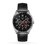 TAG Heuer Connected Calibre E4 42mm - 2022 -  Steel Case (SBR80 42mm) - Black Leather Strap
