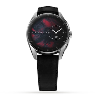 TAG Heuer Connected Calibre E4 42mm - 2022 - Steel Case (SBR80 42mm) - Black Leather Strap Smart Watch