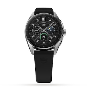 TAG Heuer Connected Calibre E4 42mm - 2022 - Steel Case (SBR80 42mm) - Black Rubber Strap Smart Watch