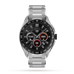 17381990 - Connected Calibre E4 - 2022 - 45mm Steel Case - Steel Bracelet Smart Watch
