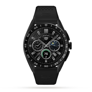 TAG Heuer Connected Calibre E4 45mm - 2022 - Titanium Case - Black Rubber Strap Smart Watch