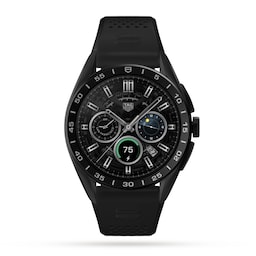 17381992 - Connected Calibre E4 45mm - 2022 - Titanium Case - Black Rubber Strap Smart Watch