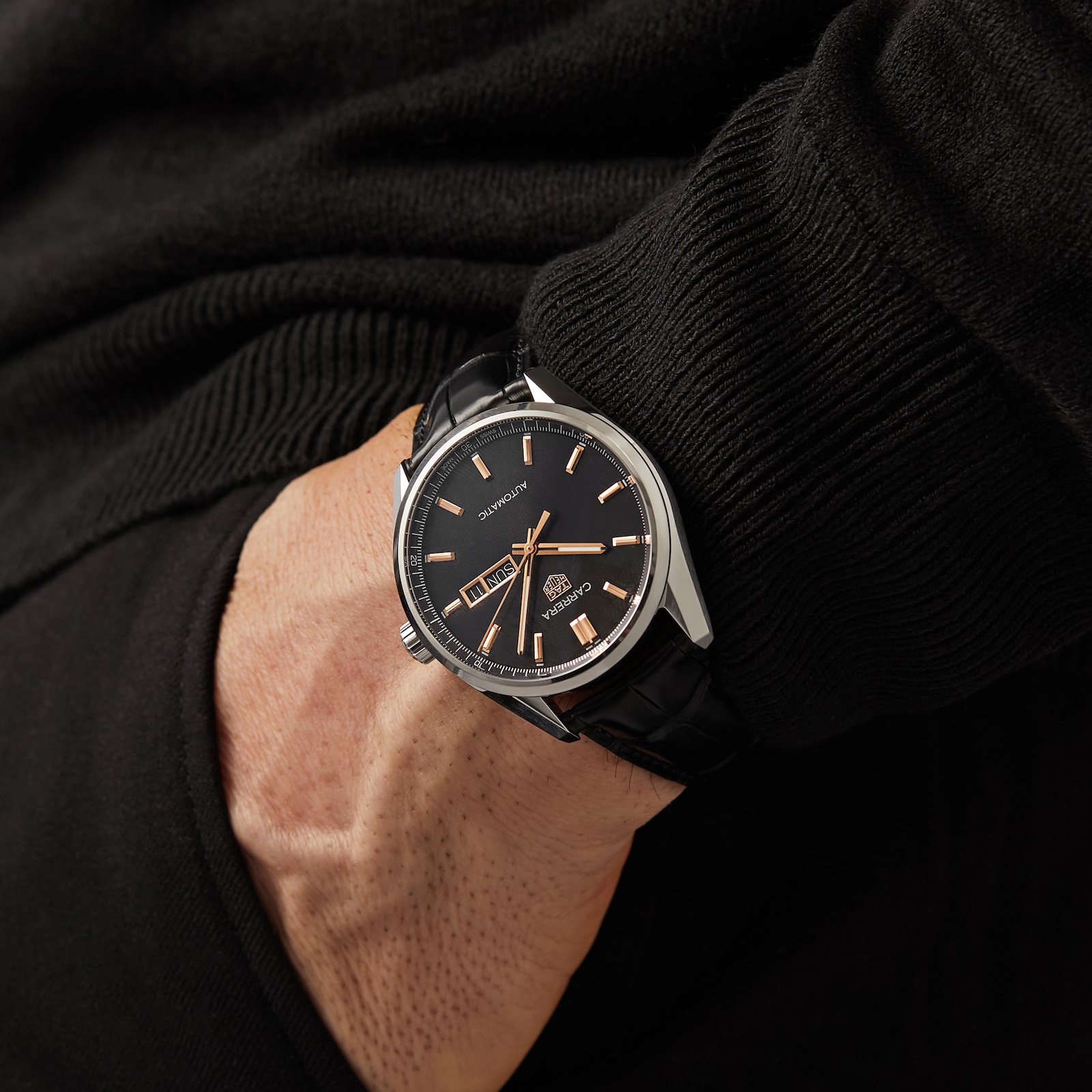 TAG Heuer Carrera Three - Hand Automatic Mens 41mm Watch