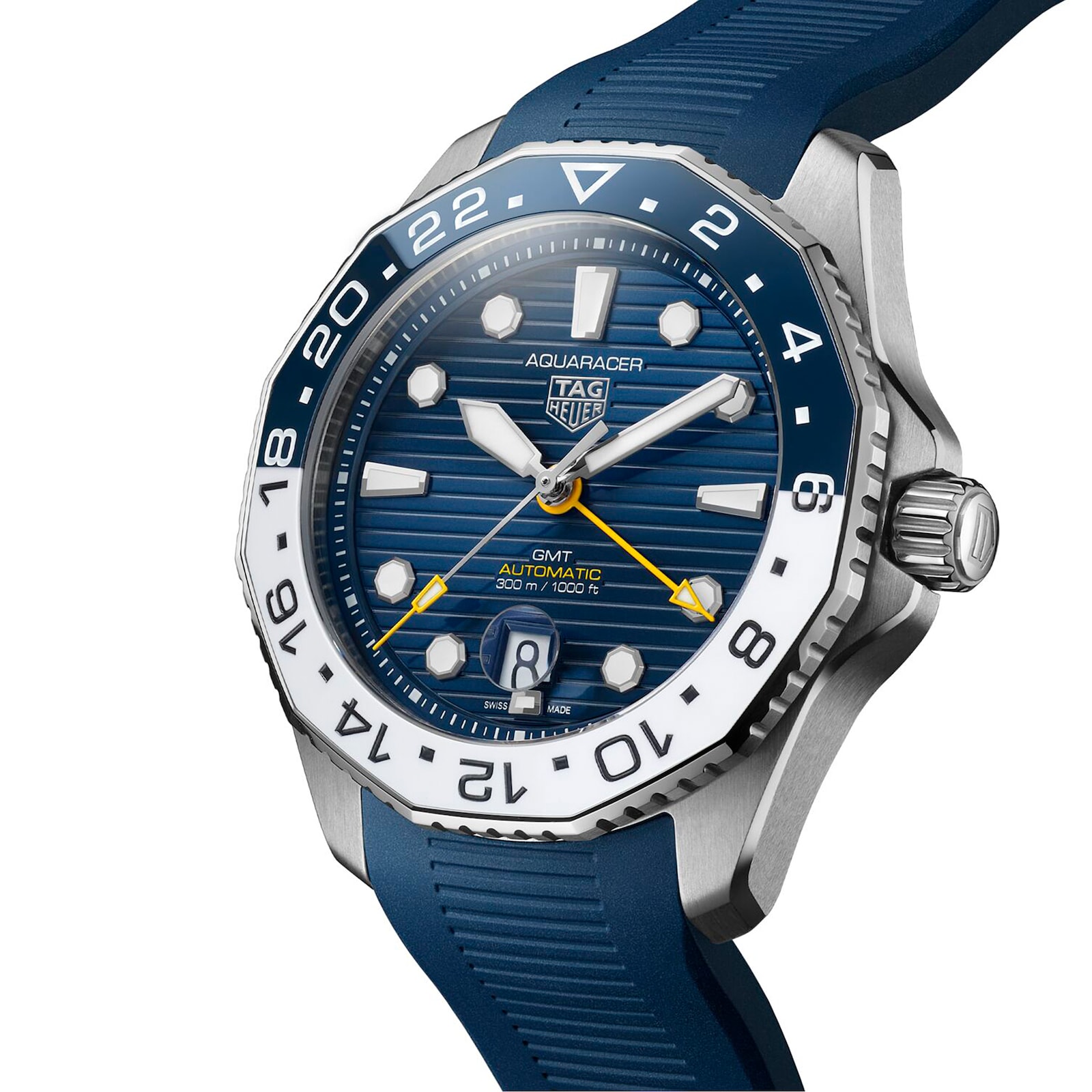 TAG Heuer Aquaracer Professional 300 GMT 43mm Mens Watch Rubber