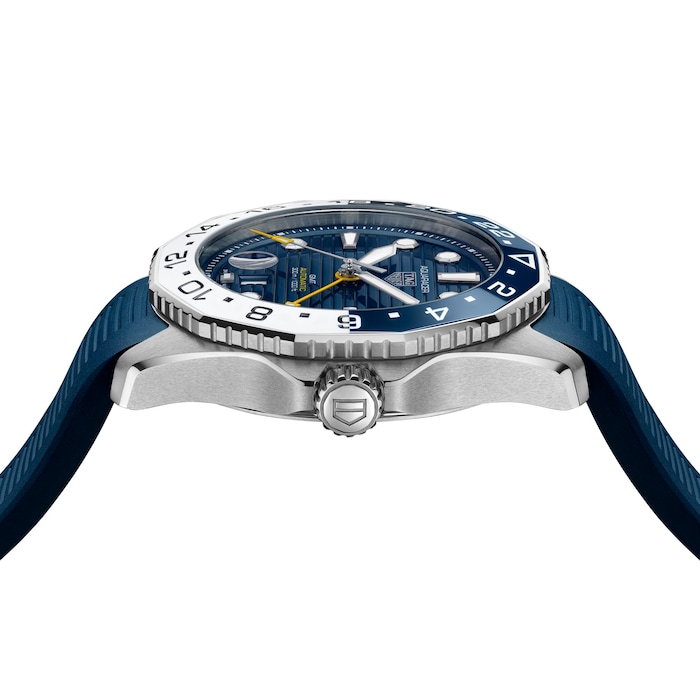 TAG Heuer AQUARACER Professional 300 GMT Automatic Blue Rubber Strap Watch, 43mm, WBP2010.FT6198