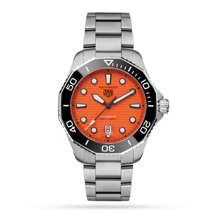 TAG Heuer Aquaracer Professional 300 43mm Orange Diver Mens Watch