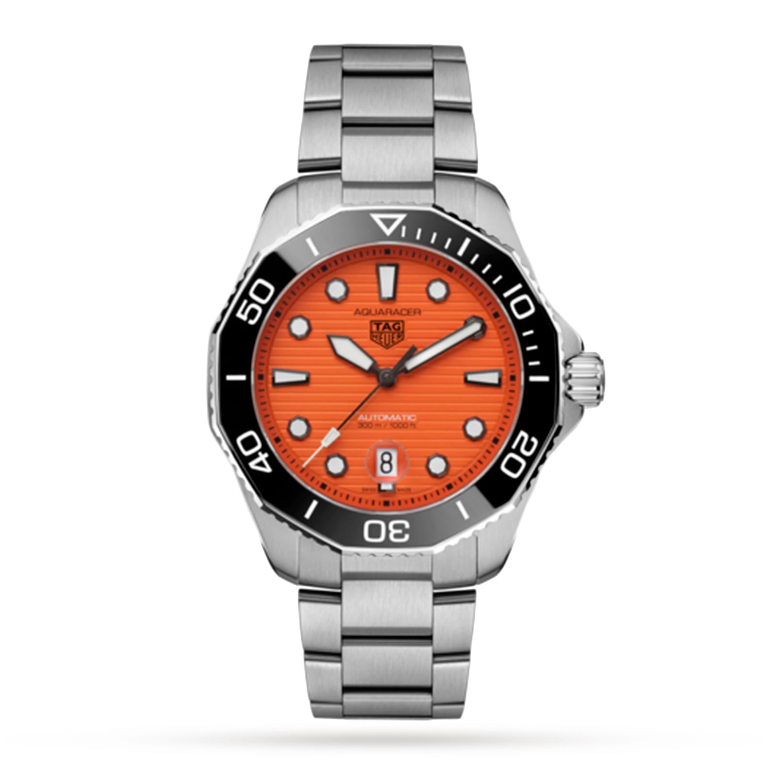 Aquaracer Professional 300 43mm Orange Diver Mens Watch
