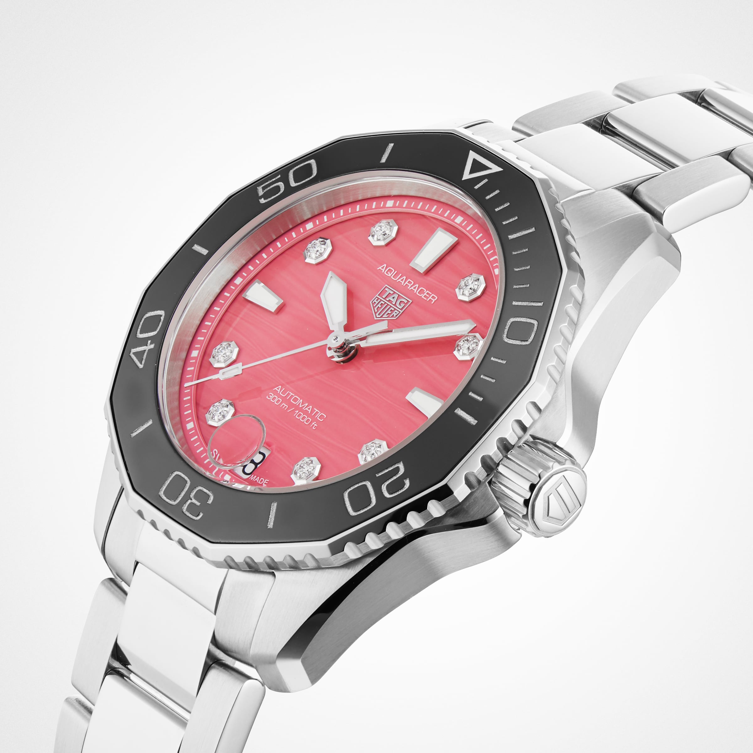 Tag heuer clearance pink face watch