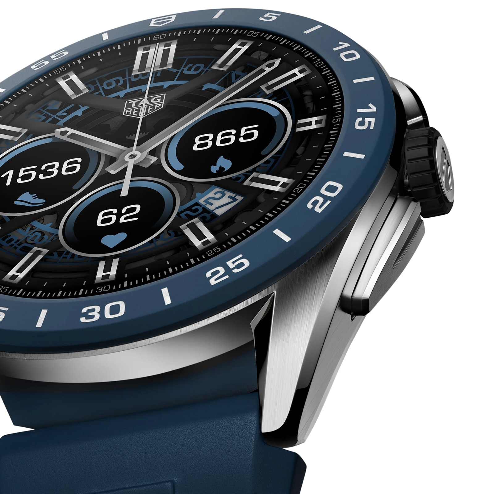 Tag heuer connected blue bezel hot sale