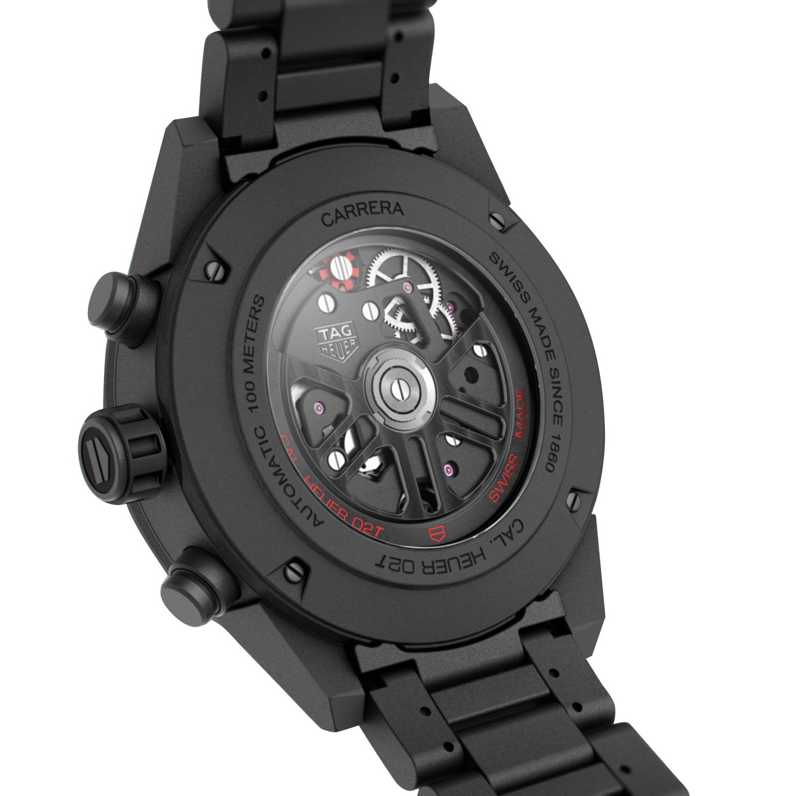 TAG Heuer Carrera Chronograph Tourbillon 45mm Mens Watch Black