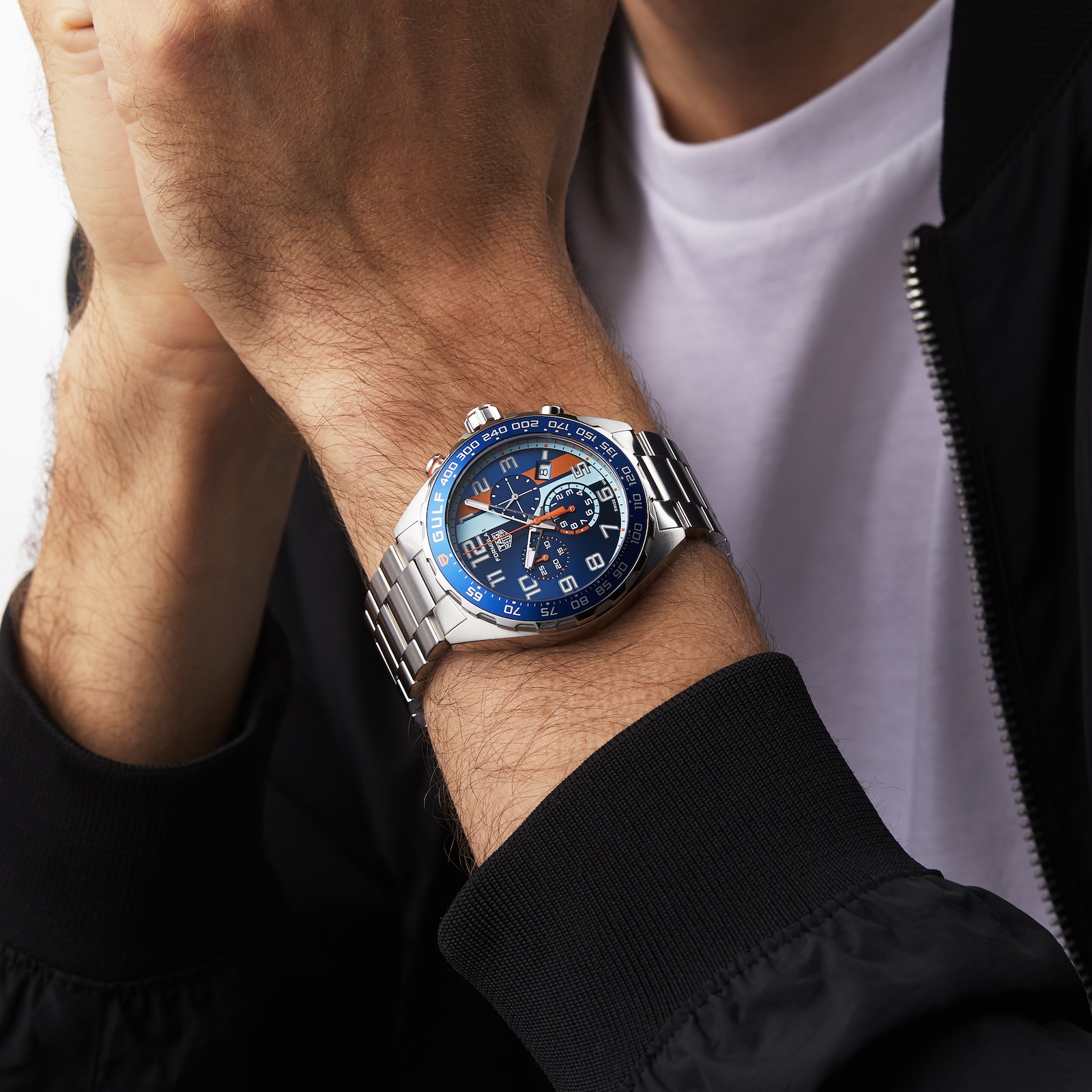 TAG Heuer Formula 1 Chronograph X Gulf 43mm Mens Watch
