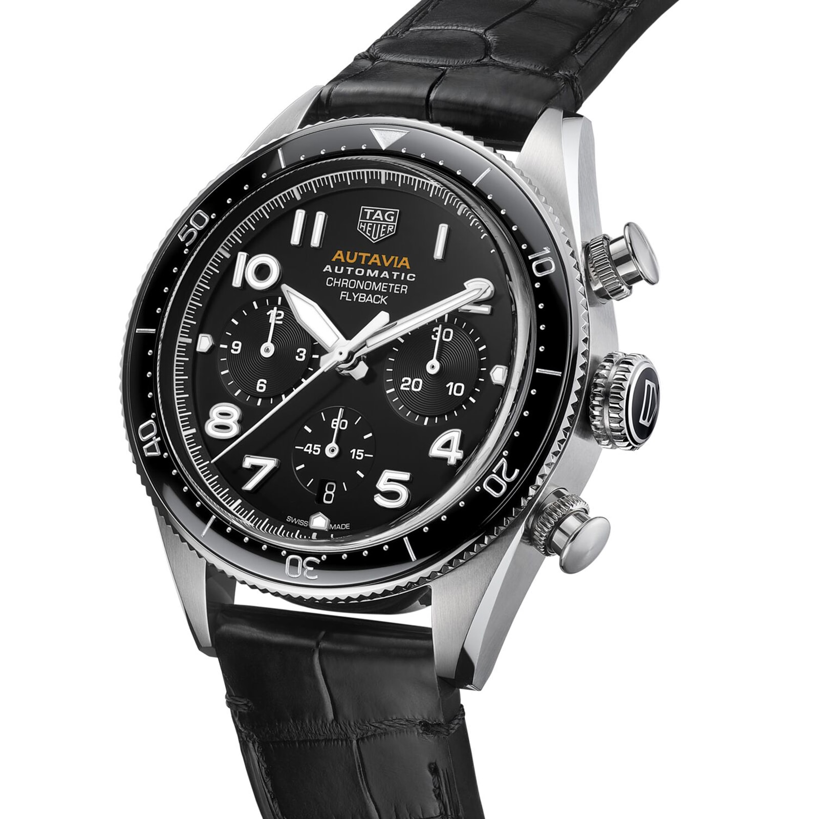 Autavia Flyback Chronometer 42mm Mens Watch