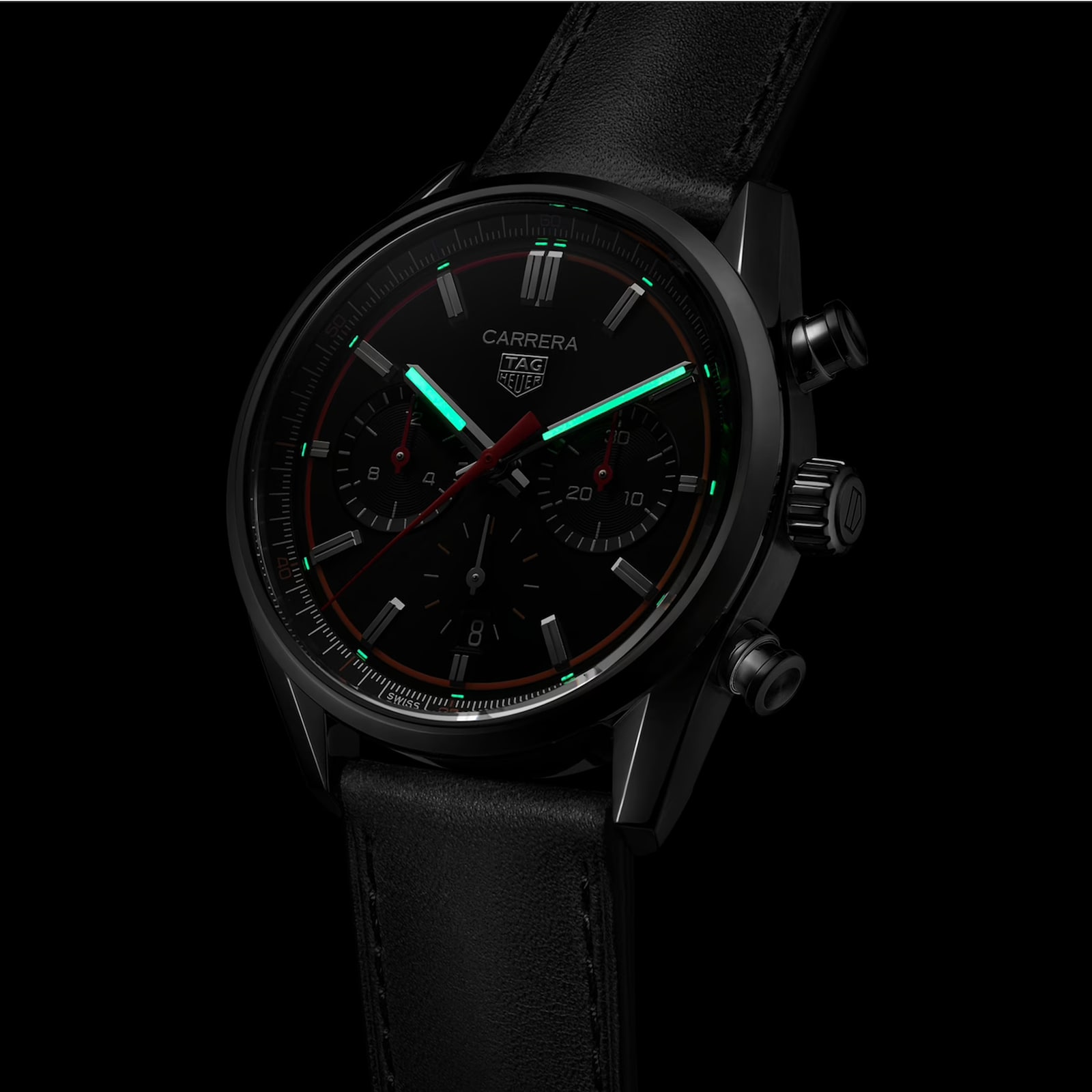 TAG Heuer Carrera Chronograph 42mm Mens Watch Black