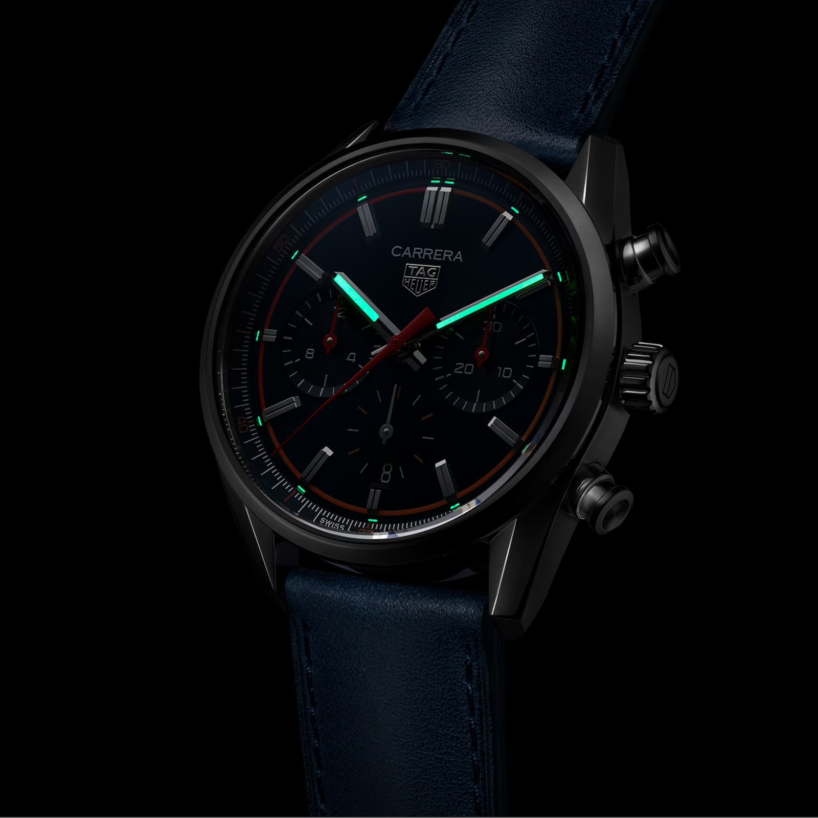 TAG Heuer Carrera Chronograph 42mm Mens Watch Blue