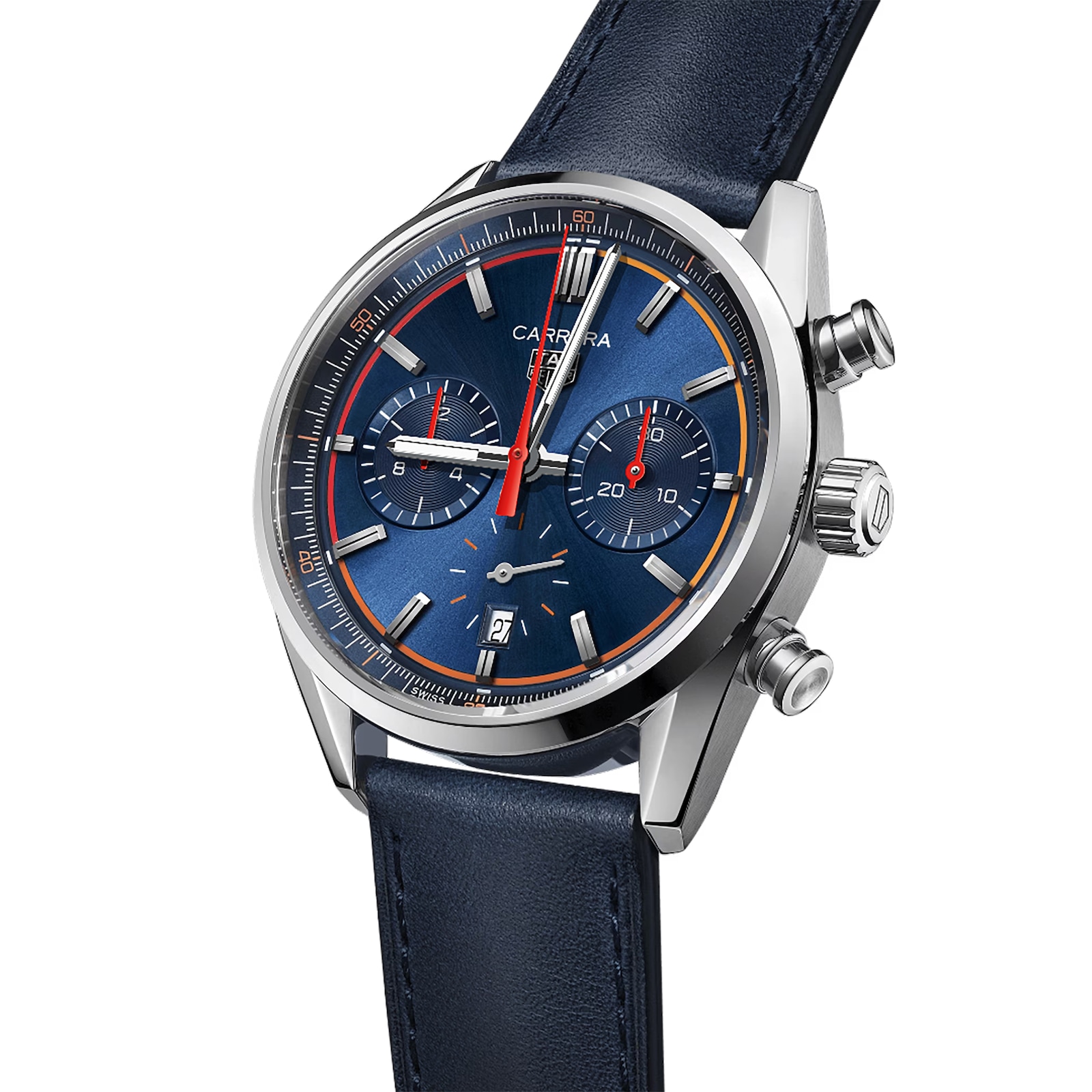 TAG Heuer Carrera Chronograph 42mm Mens Watch Blue