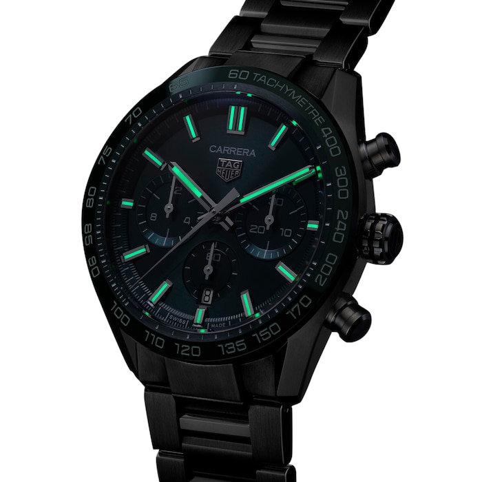 Tag Heuer Carrera Green Calibre Heuer 02 Automatic Chronograph - 44mm,  CBN2A1N.BA0643