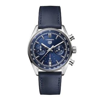 TAG Heuer Carrera Chronograph 39mm Mens Watch Blue TAG Heuer Carrera Chronograph 39mm Mens Watch Blue