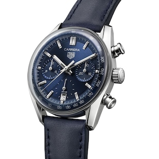 TAG Heuer Carrera Chronograph 39mm Mens Watch Blue