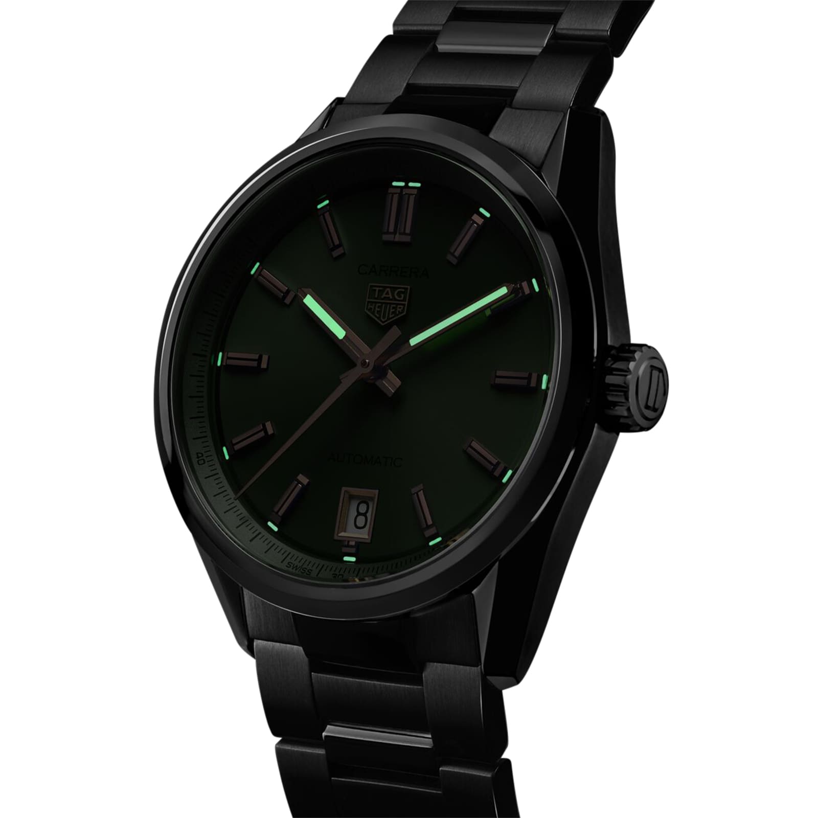 TAG Heuer Carrera Date 36mm Unisex Watch Green TAG Heuer Carrera Date 36mm Unisex Watch Green