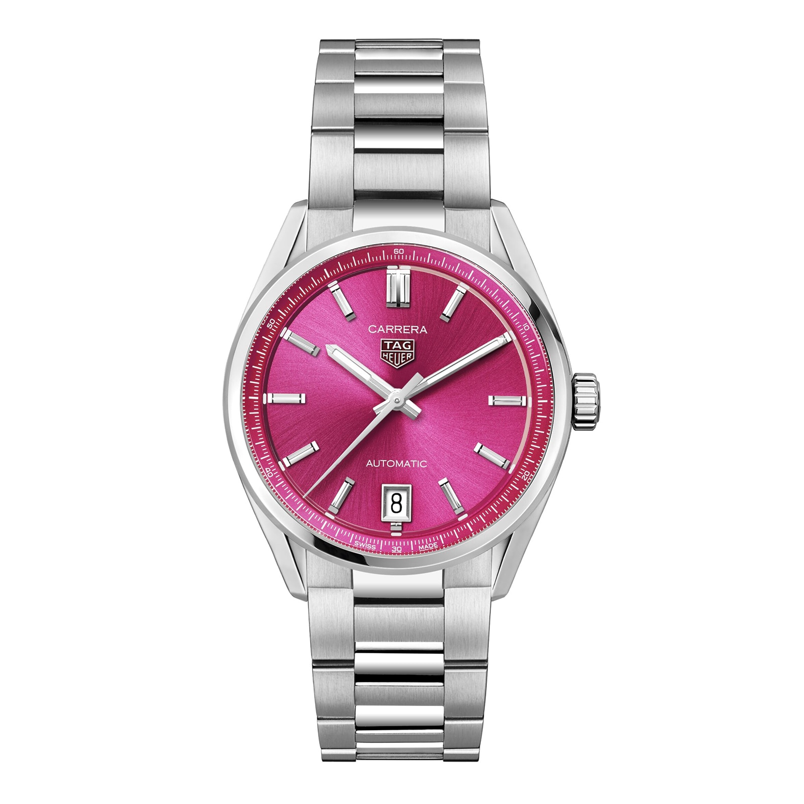 Fastrack Girls Trendy Upgrade: Pink Dial Watch with Contrast Accents