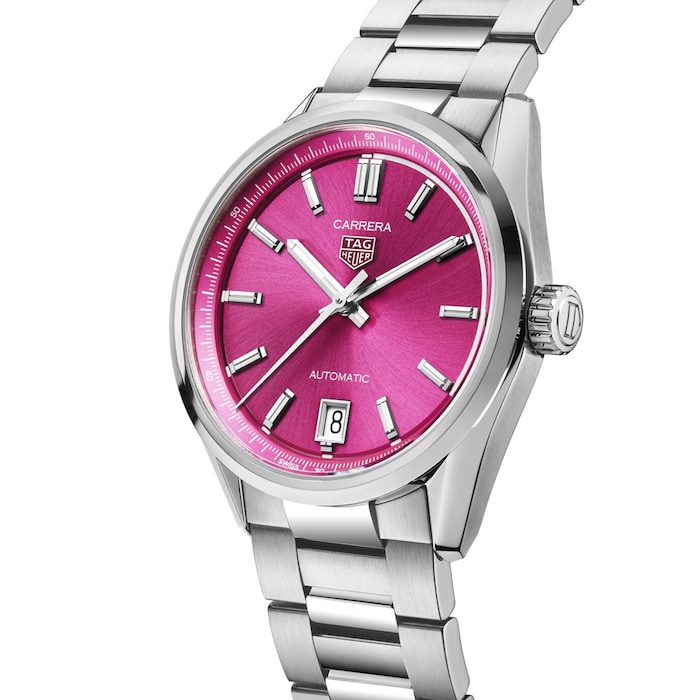 TAG Heuer Carrera Date 36mm Unisex Watch Pink