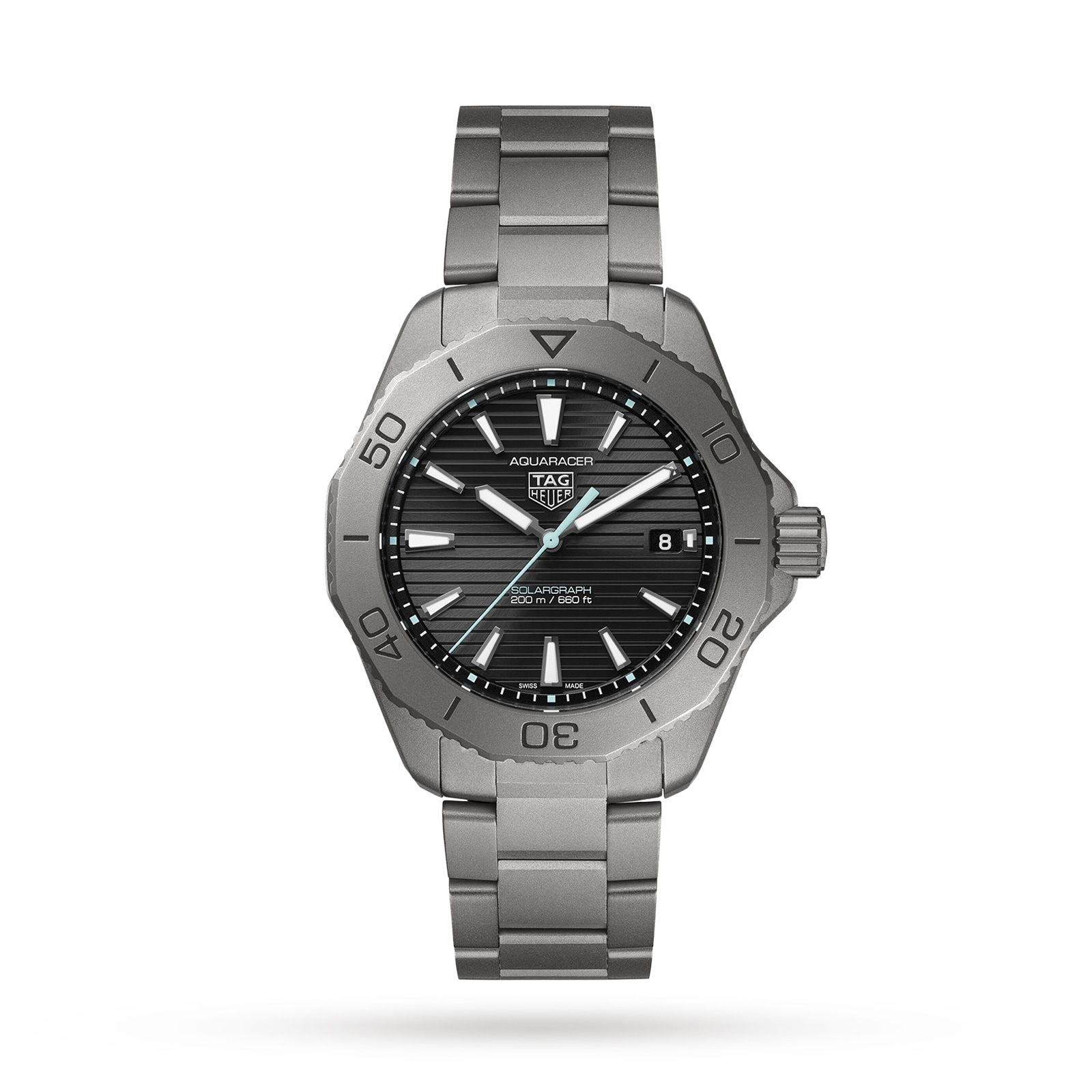 TAG Heuer Aquaracer Professional 200 Solargraph 40mm Mens Watch Titanium TAG Heuer Aquaracer Professional 200 Solargraph 40mm Mens Watch Titanium