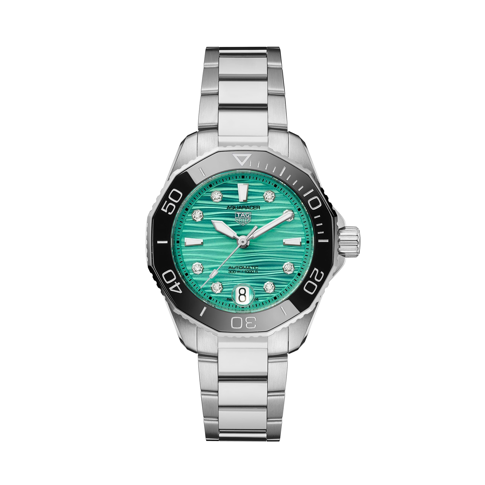 TAG Heuer Aquaracer Professional 300 36mm Ladies Watch Turquoise