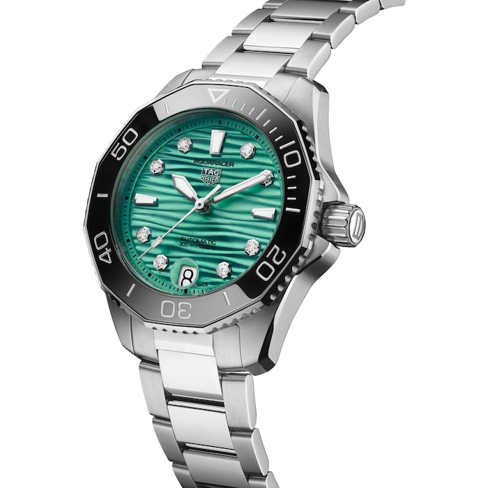 TAG Heuer Aquaracer Professional 300 36mm Ladies Watch Turquoise