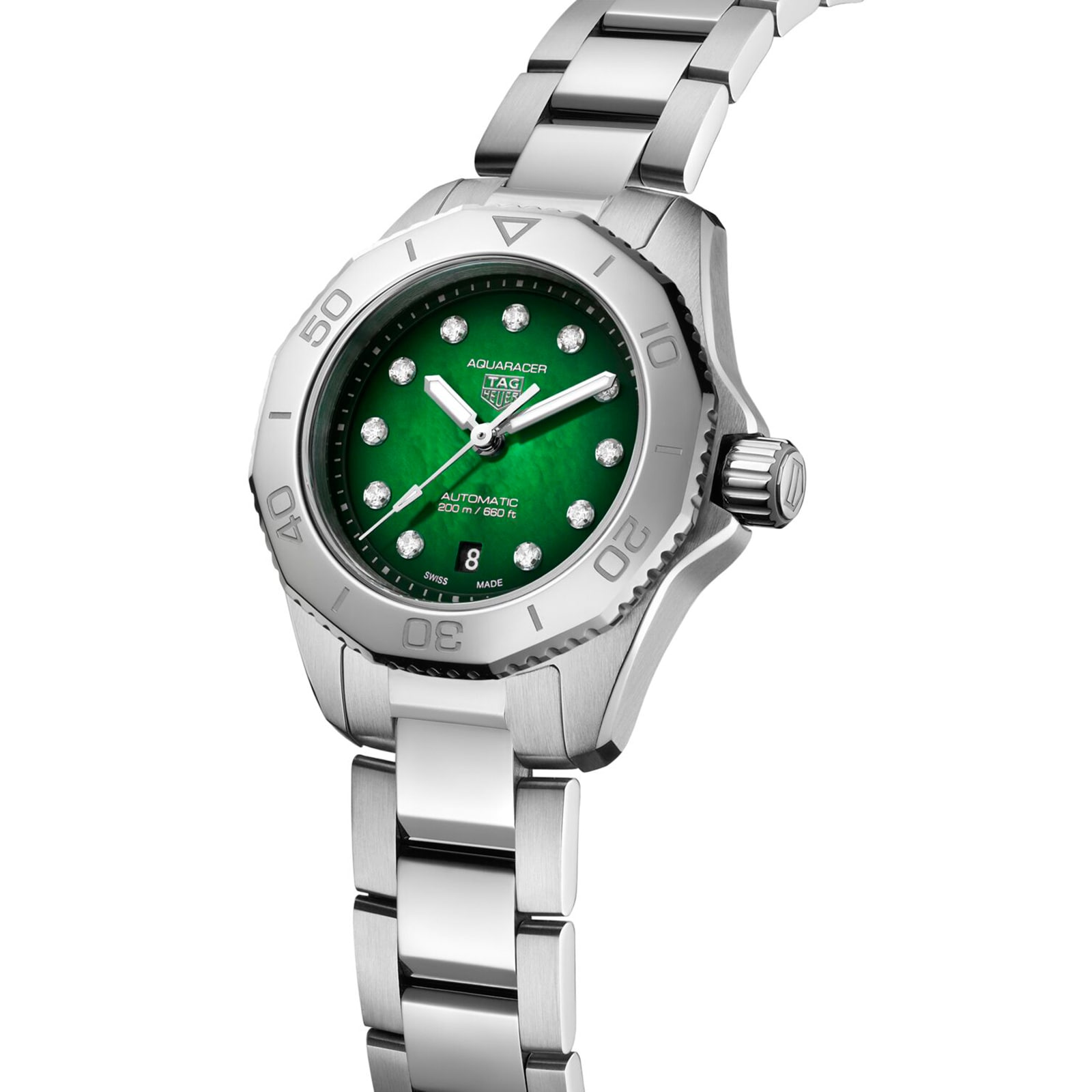 TAG Heuer Aquaracer Professional 200 30mm Ladies Watch Green