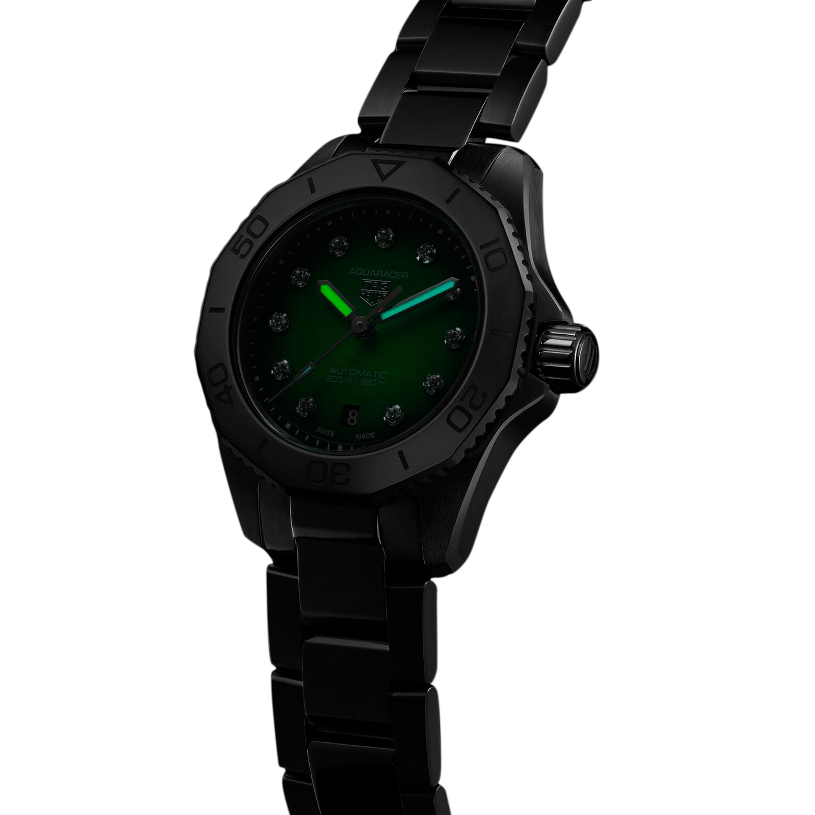 TAG Heuer Aquaracer Professional 200 30mm Ladies Watch Green TAG Heuer Aquaracer Professional 200 30mm Ladies Watch Green