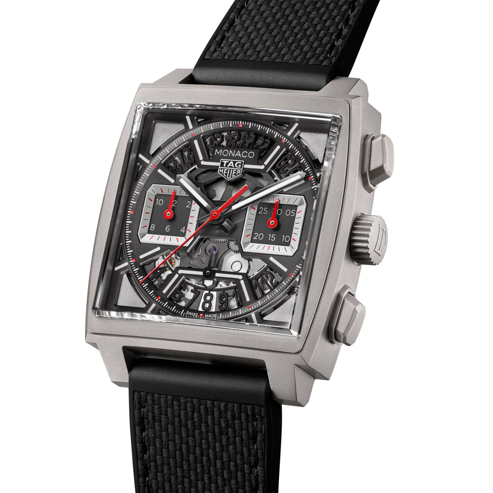 TAG Heuer Monaco Chronograph 39mm Mens Watch Titanium Black