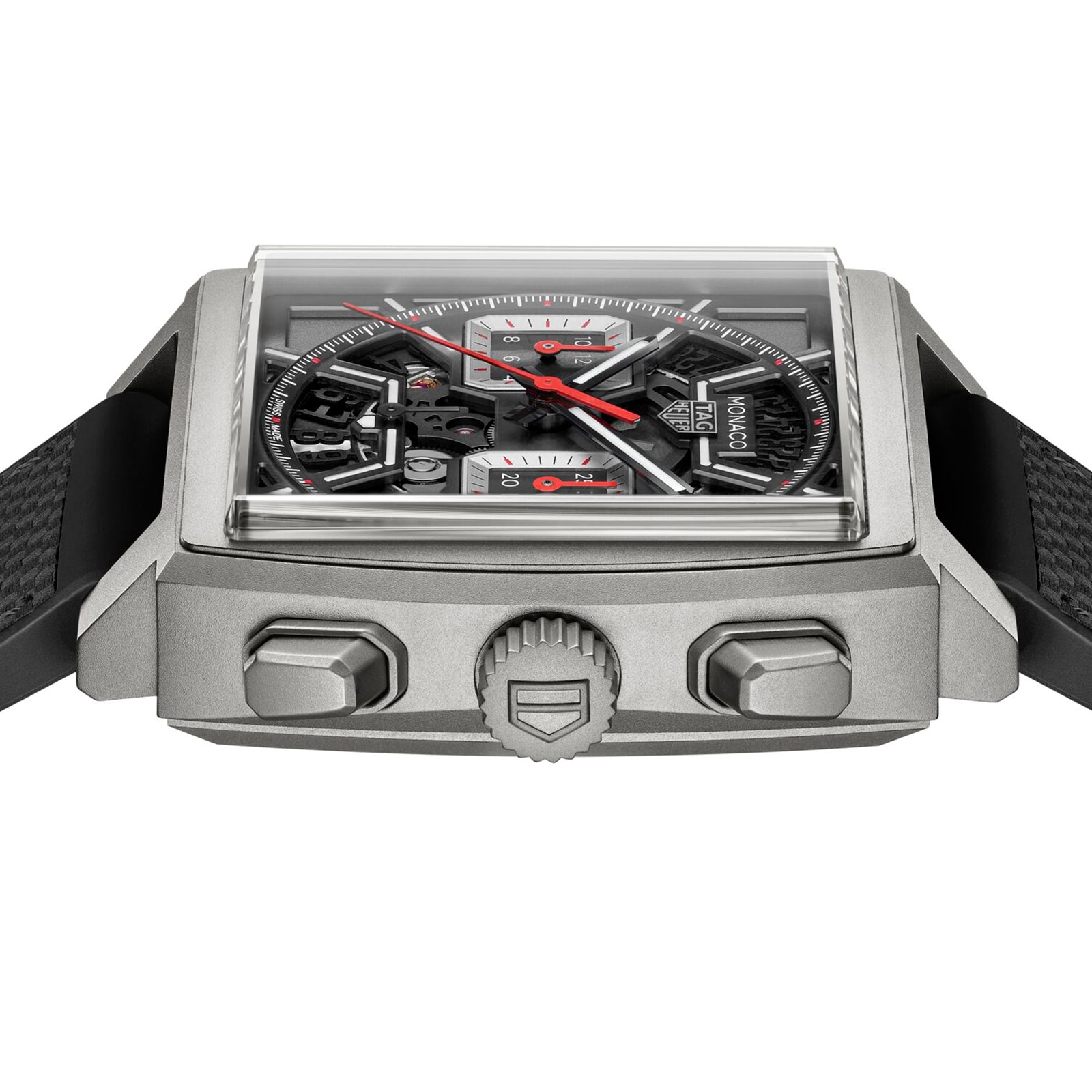 TAG Heuer Monaco Chronograph 39mm Mens Watch Titanium Black