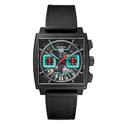 17382093 - Monaco Chronograph 39mm Mens Watch Titanium Turqouise