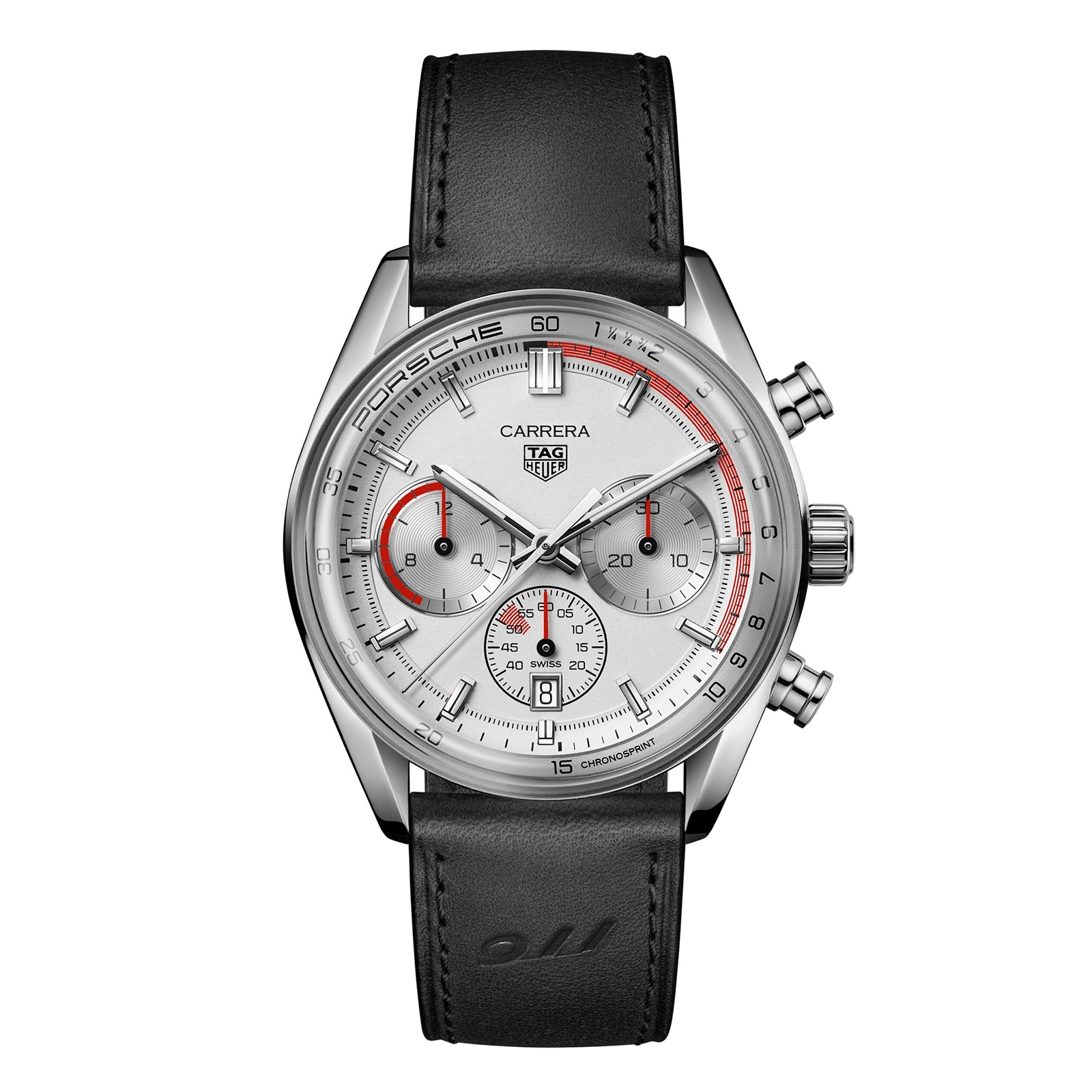 TAG Heuer Carrera Chronosprint X Porsche Special Edition 42mm Mens Watch Silver TAG Heuer Carrera Chronosprint X Porsche Special Edition 42mm Mens Watch Silver