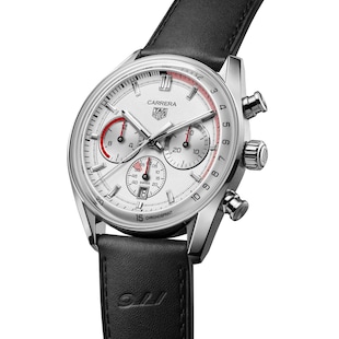 TAG Heuer Carrera Chronosprint X Porsche Special Edition 42mm Mens Watch Silver