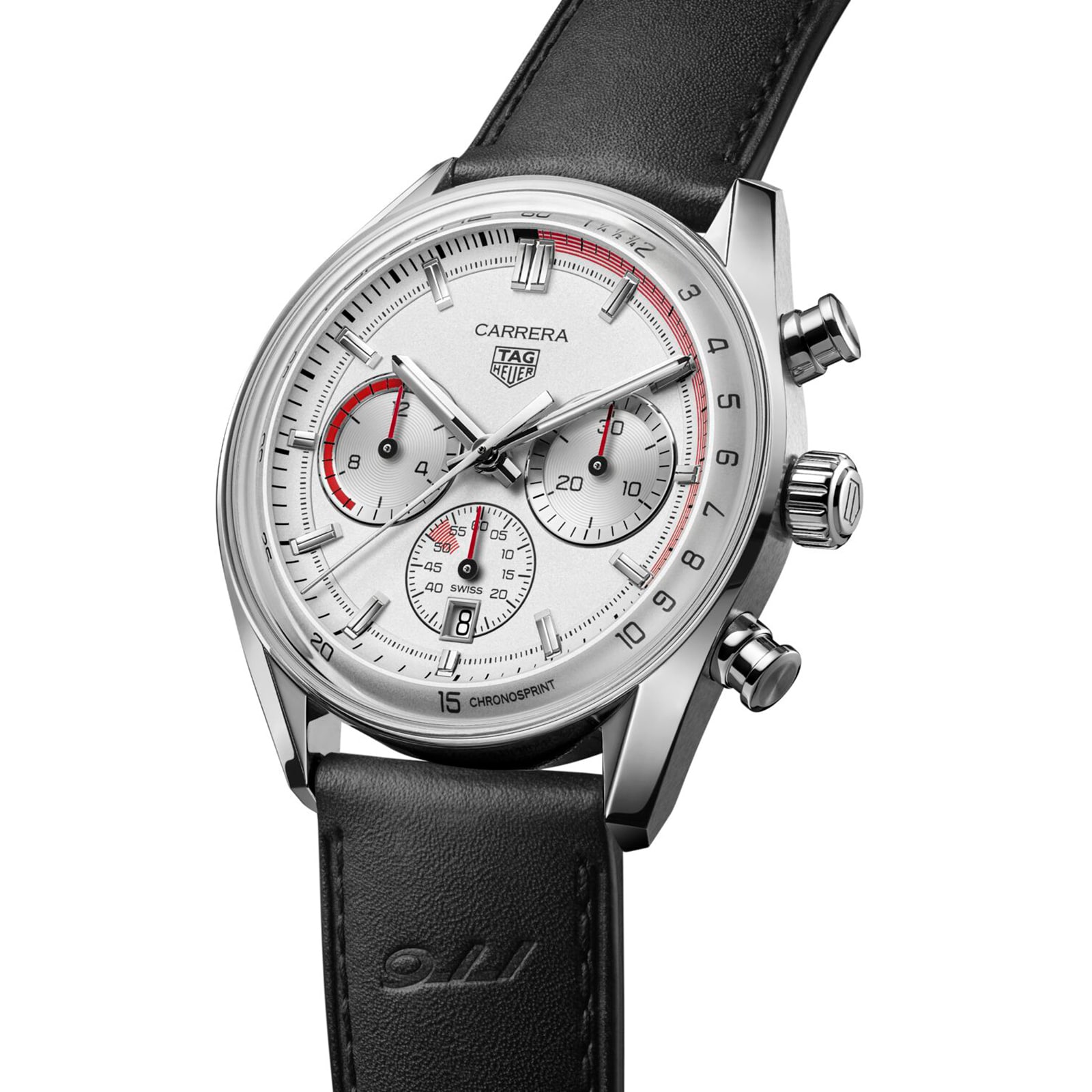 TAG Heuer Carrera Chronosprint X Porsche Special Edition 42mm Mens Watch Silver