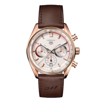 TAG Heuer Carrera Chronosprint X Porsche Special Edition 42mm Mens Watch Beige