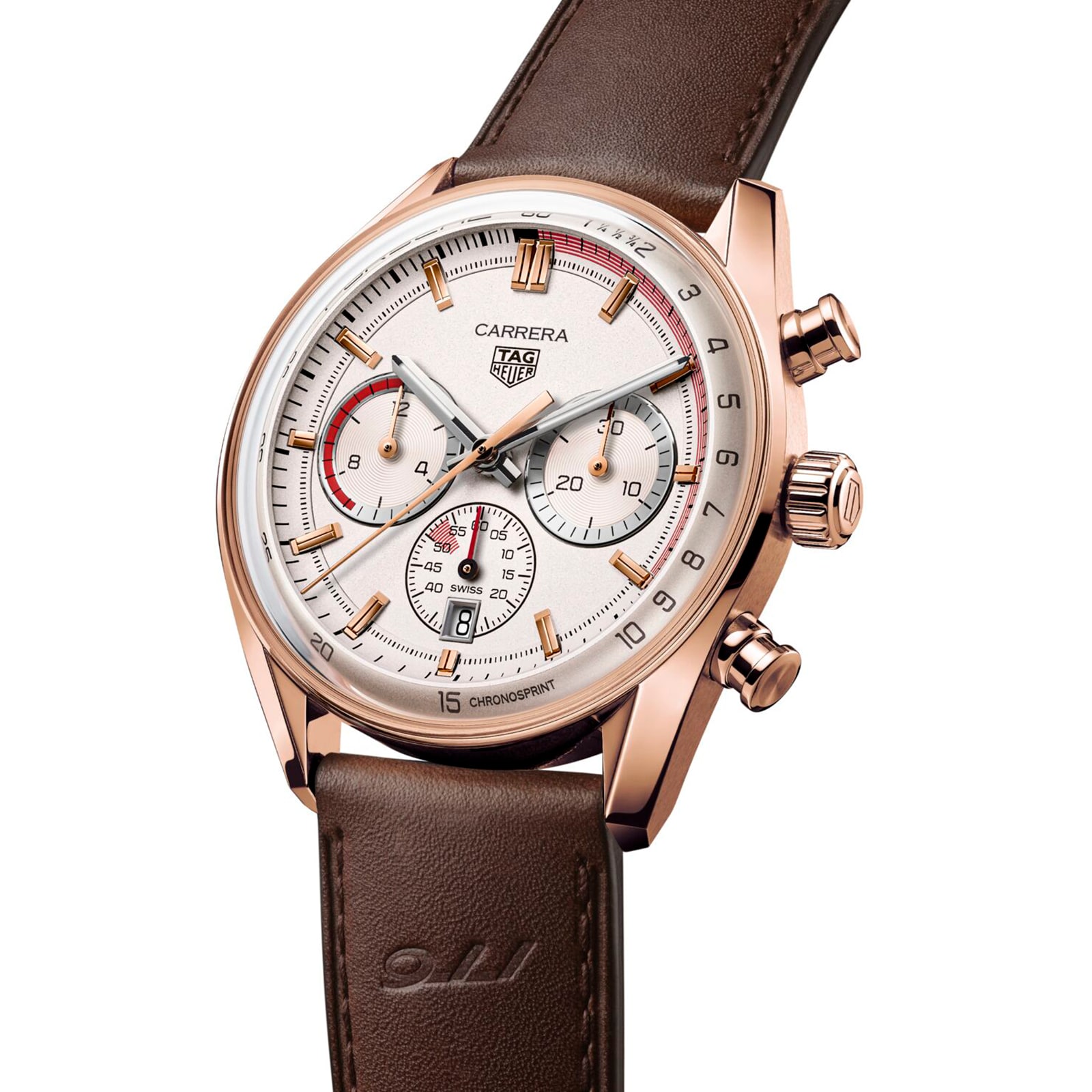 TAG Heuer Carrera Chronosprint X Porsche Special Edition 42mm Mens Watch Beige TAG Heuer Carrera Chronosprint X Porsche Special Edition 42mm Mens Watch Beige