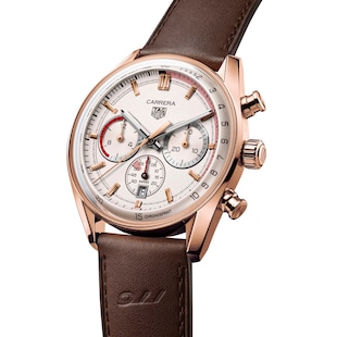 TAG Heuer Carrera Chronosprint X Porsche Special Edition 42mm Mens Watch Beige