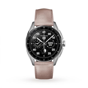TAG Heuer Connected Calibre E4 Metallic 42mm Pink Leather Edition Smart Watch