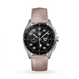 17382096 - Connected Calibre E4 Metallic 42mm Pink Leather Edition Smart Watch