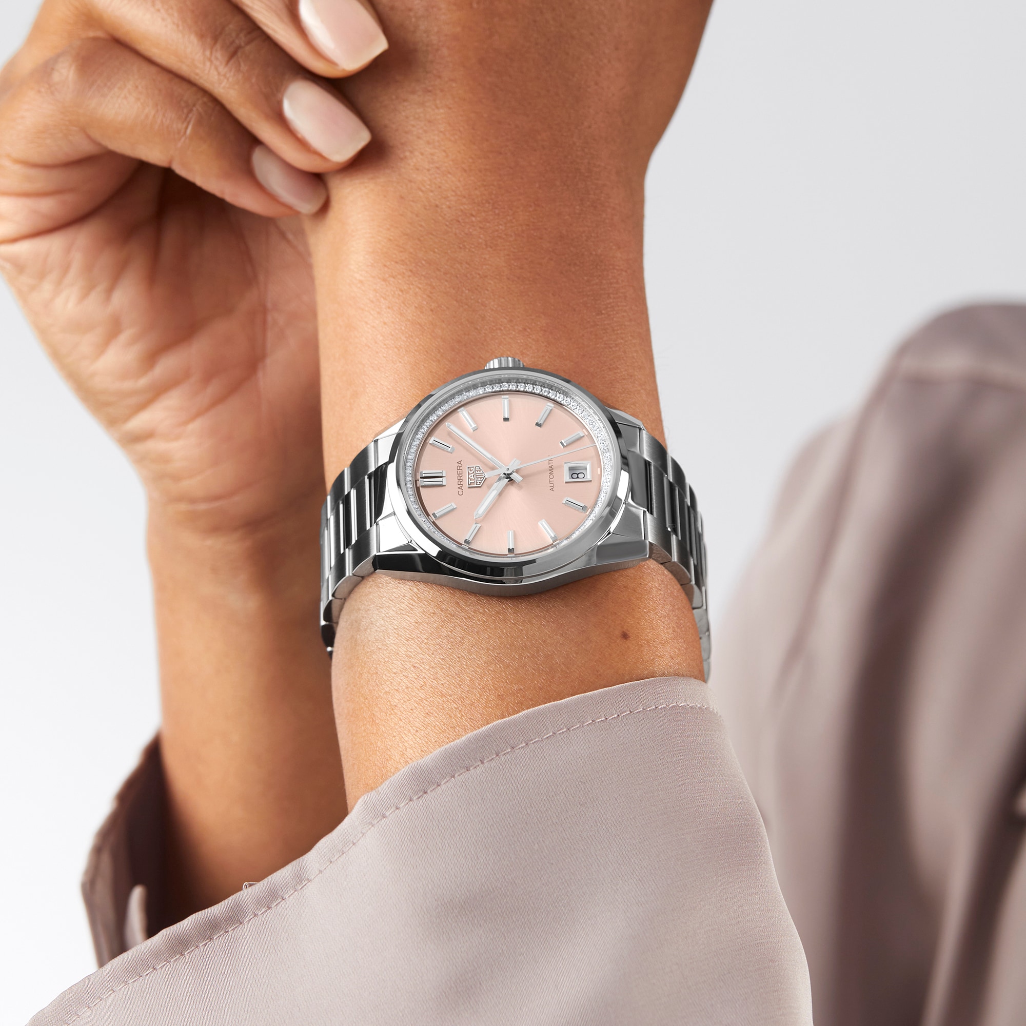 TAG Heuer Carrera 36mm Ladies Watch Diamonds Pink TAG Heuer Carrera 36mm Ladies Watch Diamonds Pink