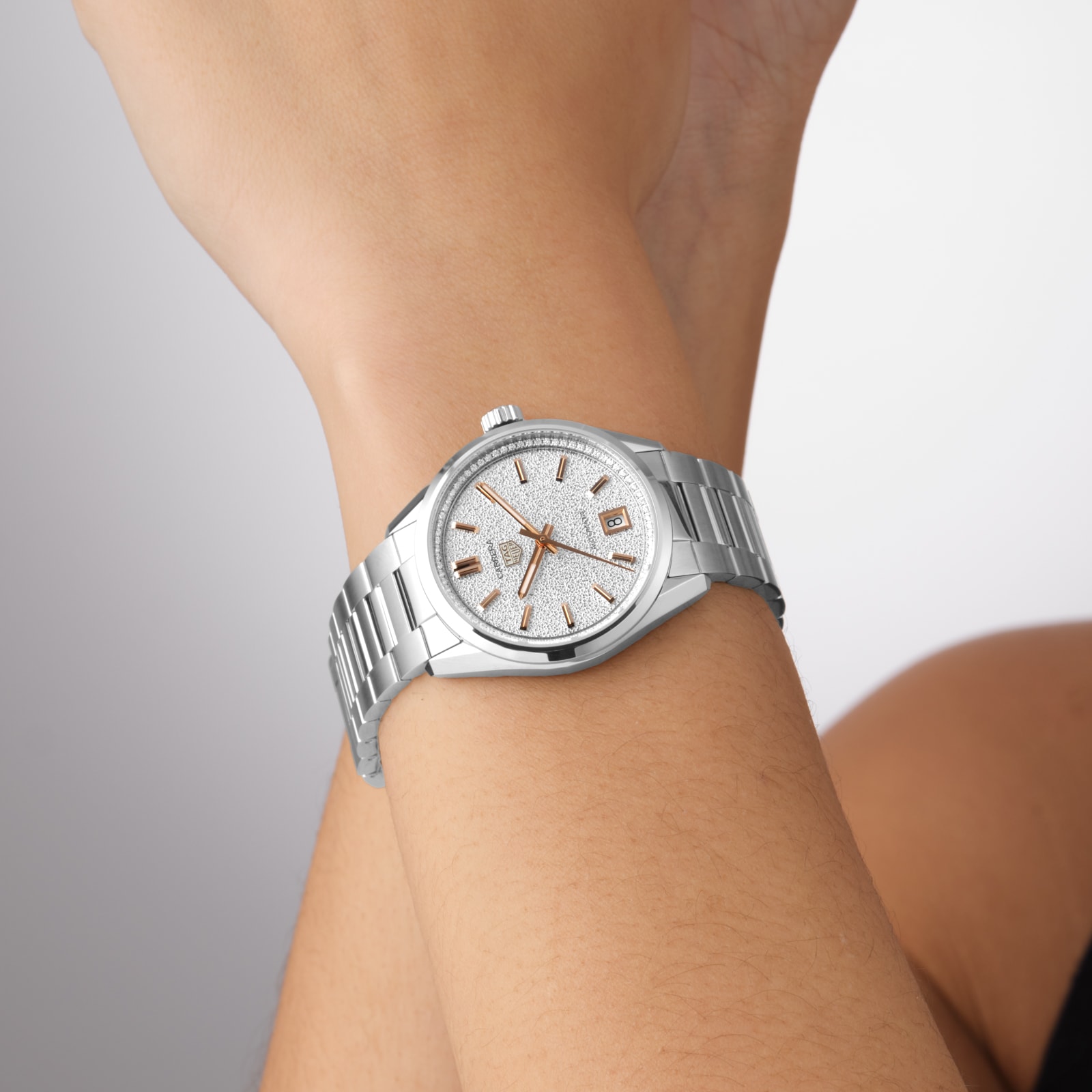 TAG Heuer Carrera 36mm Ladies Watch Diamonds Silver