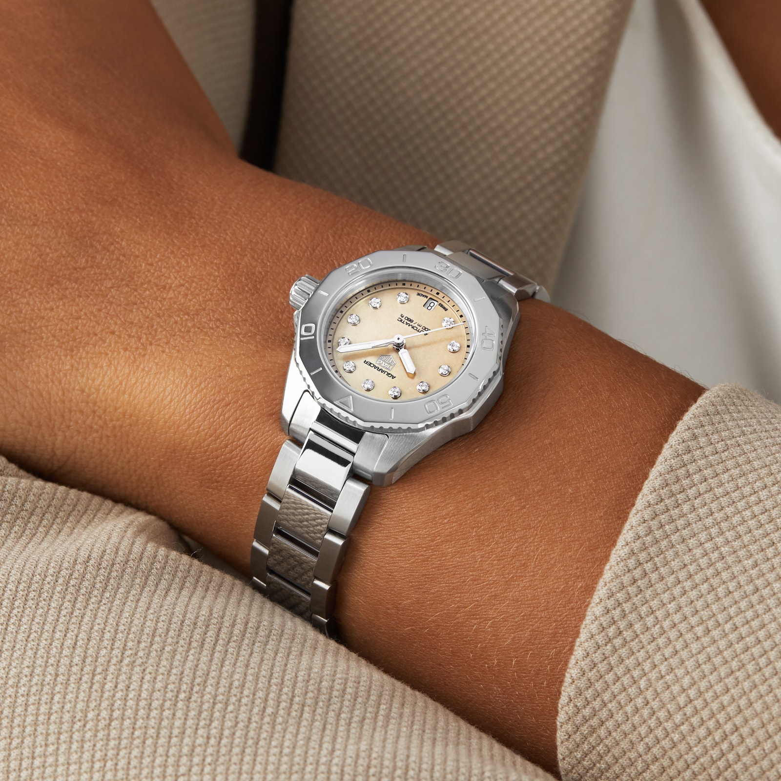 TAG Heuer Aquaracer Professional 200 30mm Ladies Watch Caramel