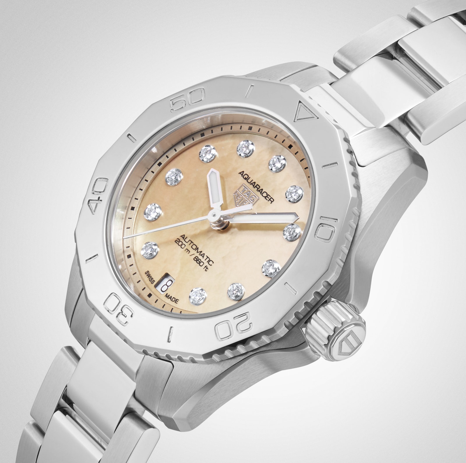 TAG Heuer Aquaracer Professional 200 30mm Ladies Watch Caramel